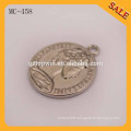 MC458 Elegant logo engraved china metal hang tag for clothing